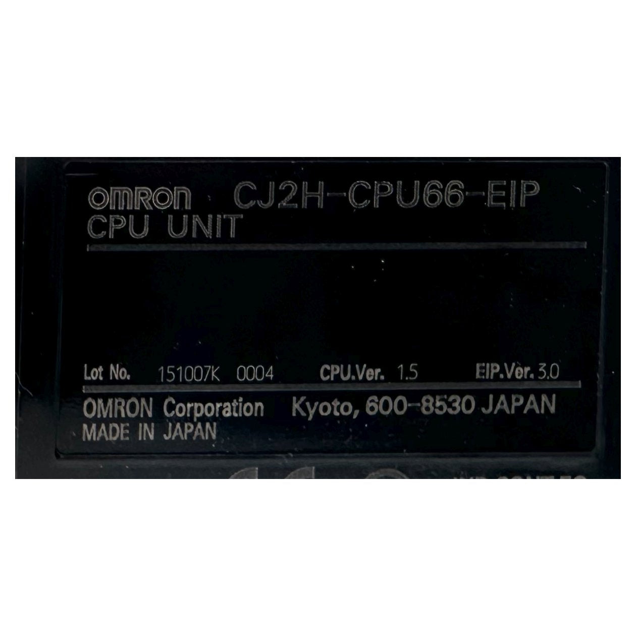 LK3853 Sysmac CPU Omron CJ2H-CPU66-EIP_3