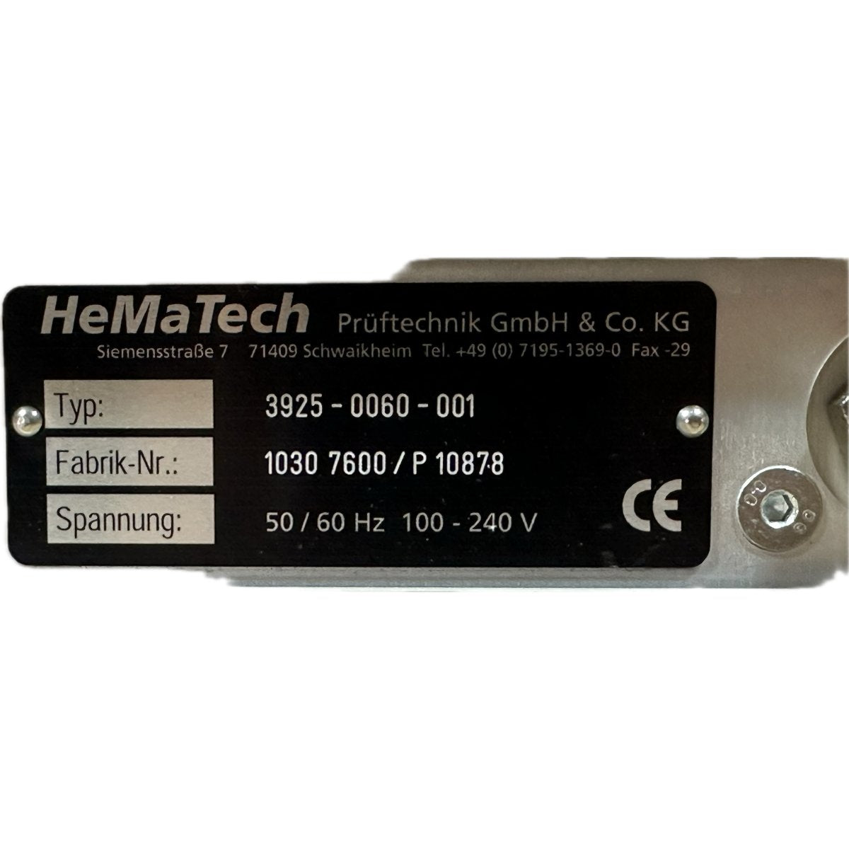 HeMaTech 3925-0060-001-4