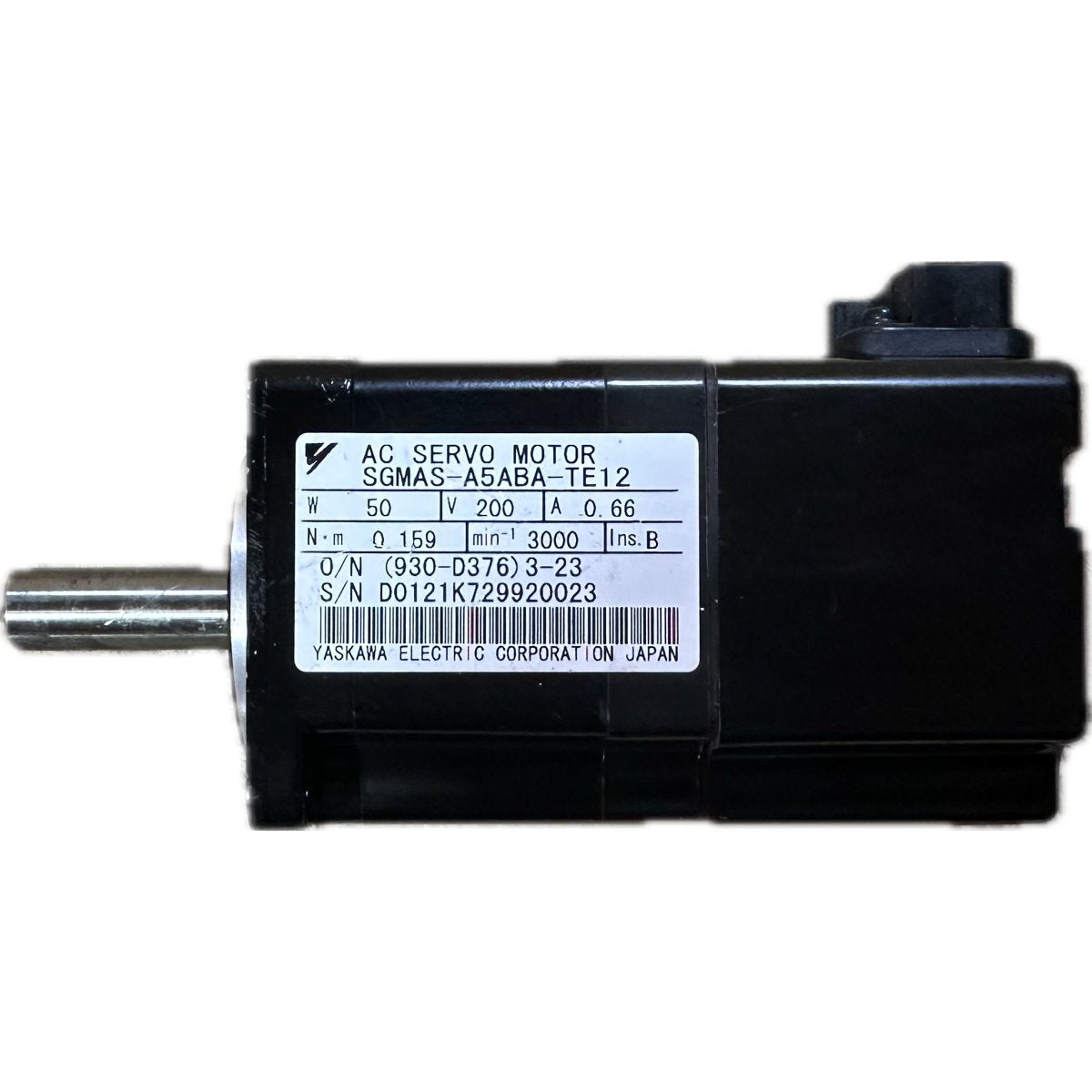 Yaskawa SGMAS-A5ABA-TE12-4