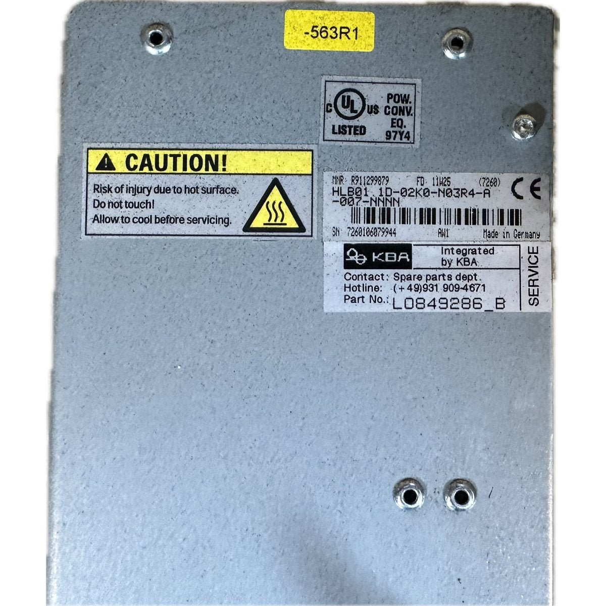 Rexroth HLB01.1D-02K0-N03R4-A-007-NNNN-4