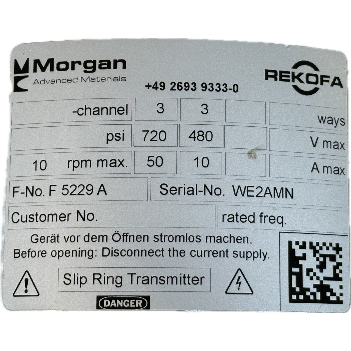 LK4279 Schleifringübertrager Rekofa Morgan F5229A_4