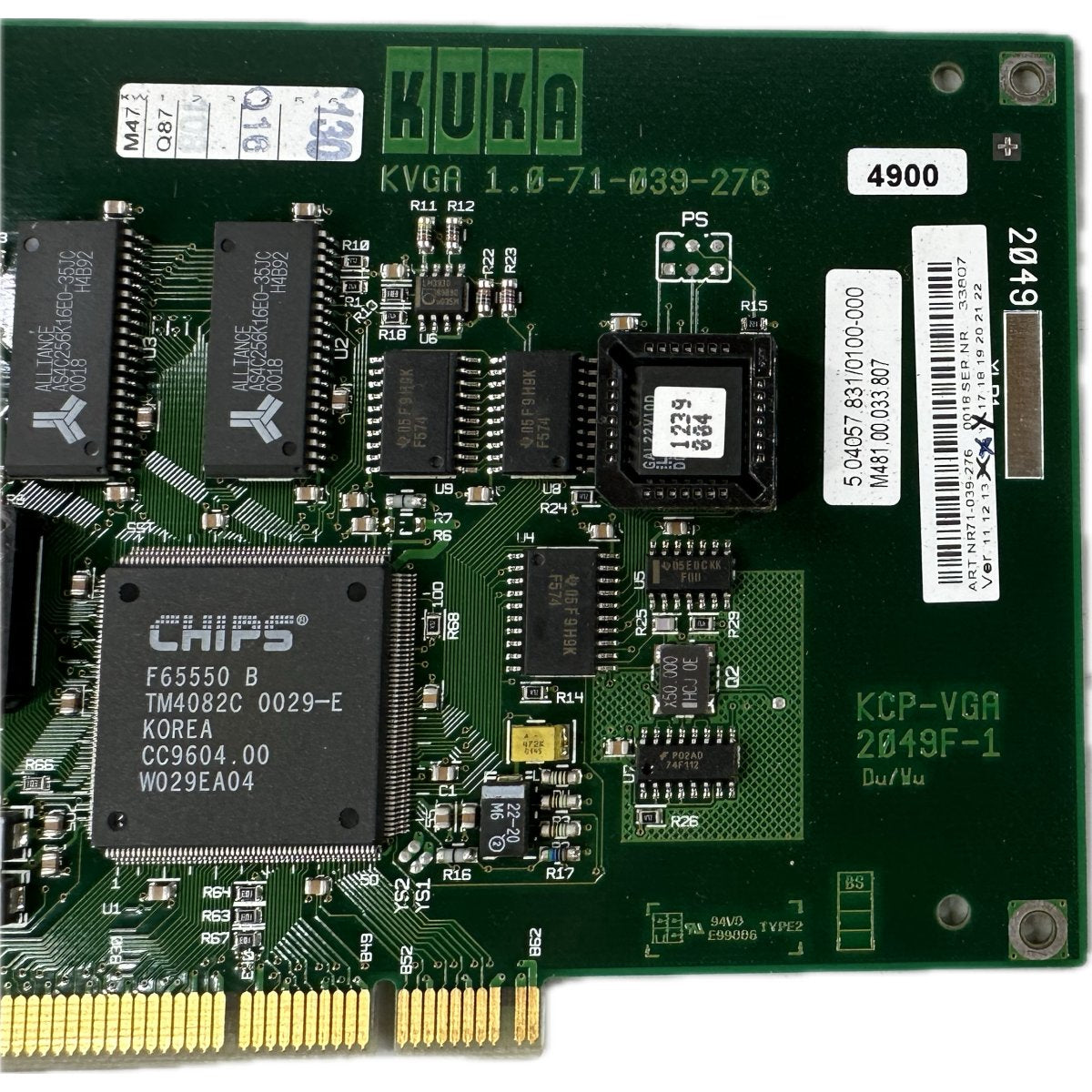 .LK4296 Steckkarte Kuka KVGA 1.0-71-039-276 KCP-VGA 2049F-1_4