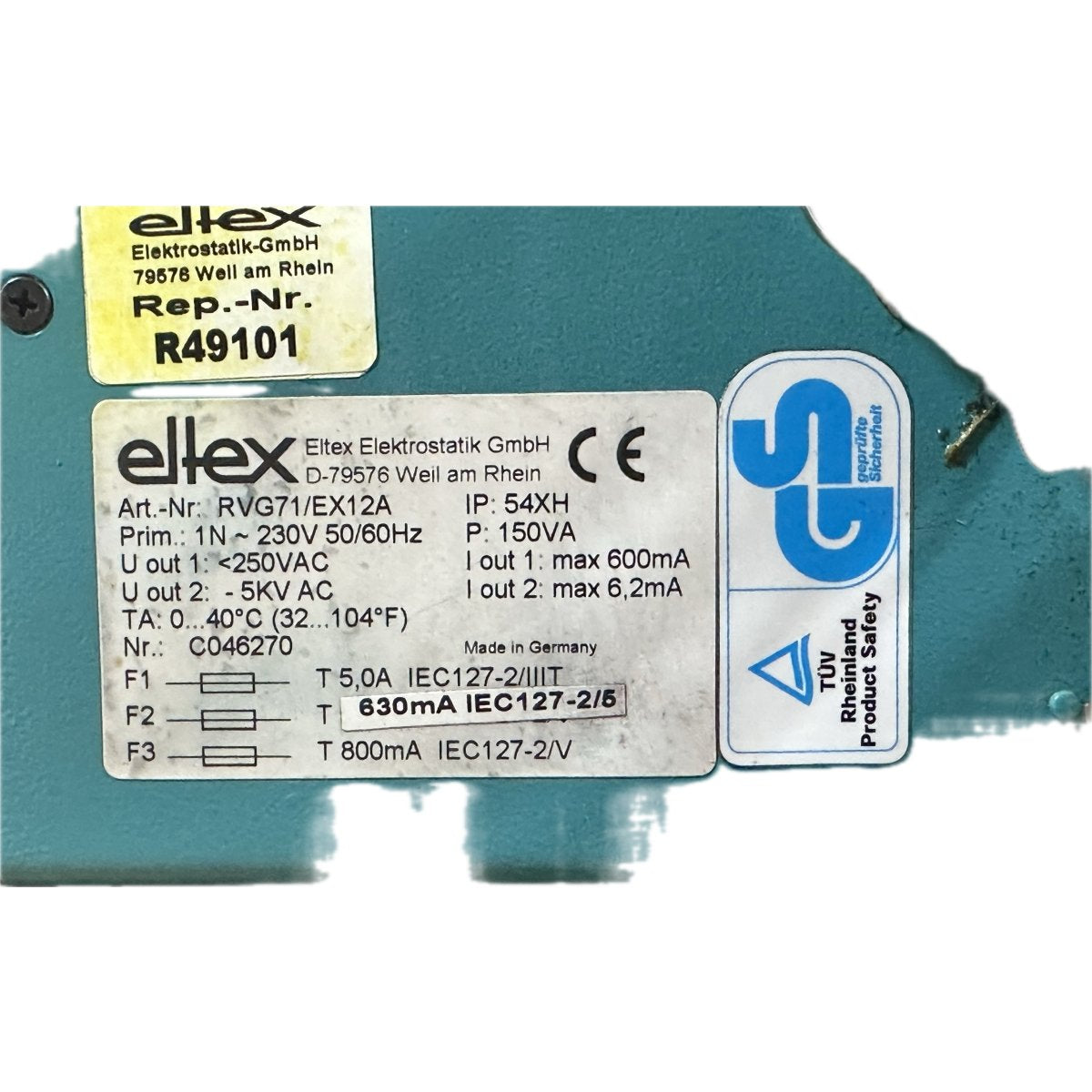 LK4352 Hochspannungsnetzteil Eltex RVG71/EX12A -5KV Negativ_4