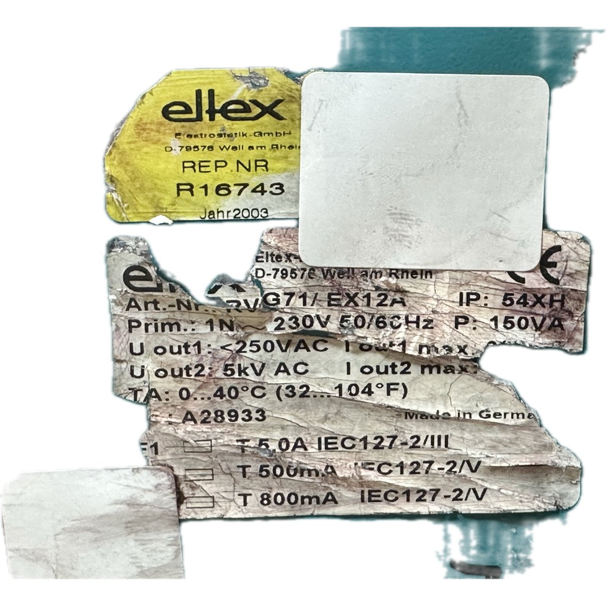 LK4354 Hochspannungsnetzteil Eltex RVG71/EX12A Positiv 5KV _4