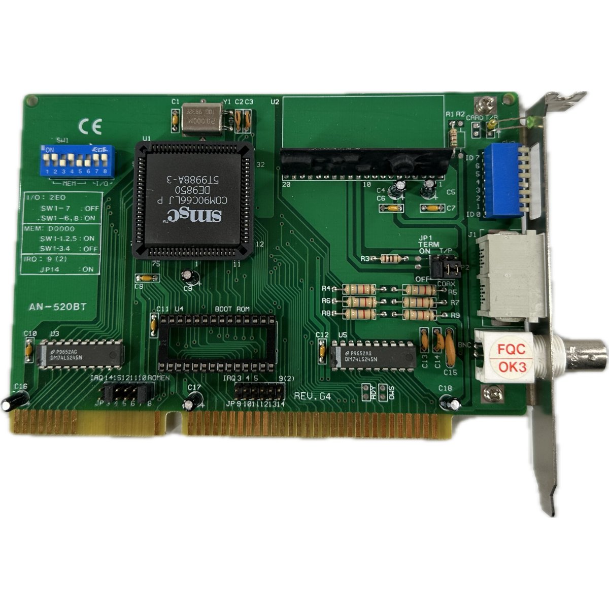 .LK4367 Arcnet card EAE AN-520BT 88A030003235_3