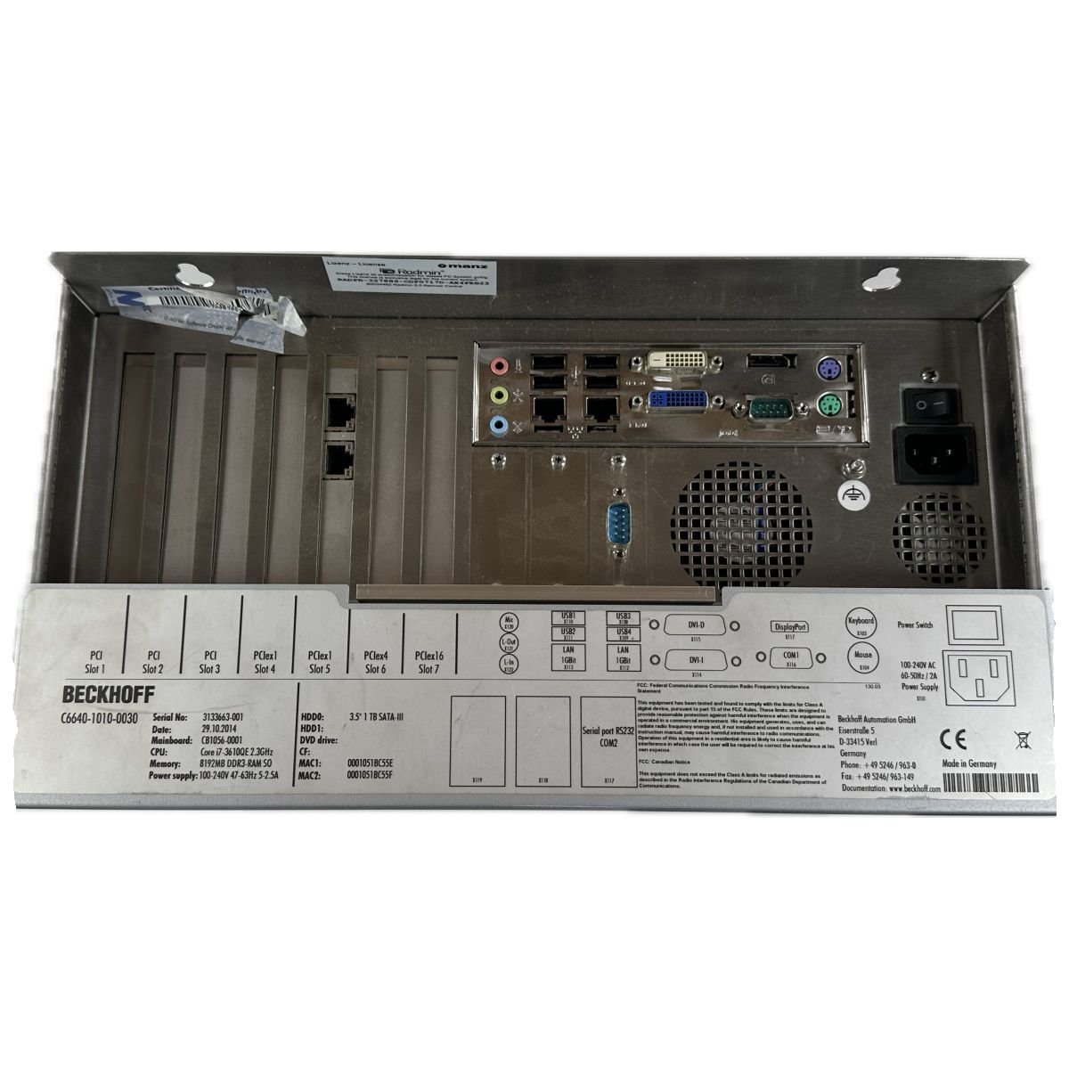 LK4399 Industrie-PC Beckhoff C6640-1010-0030_3