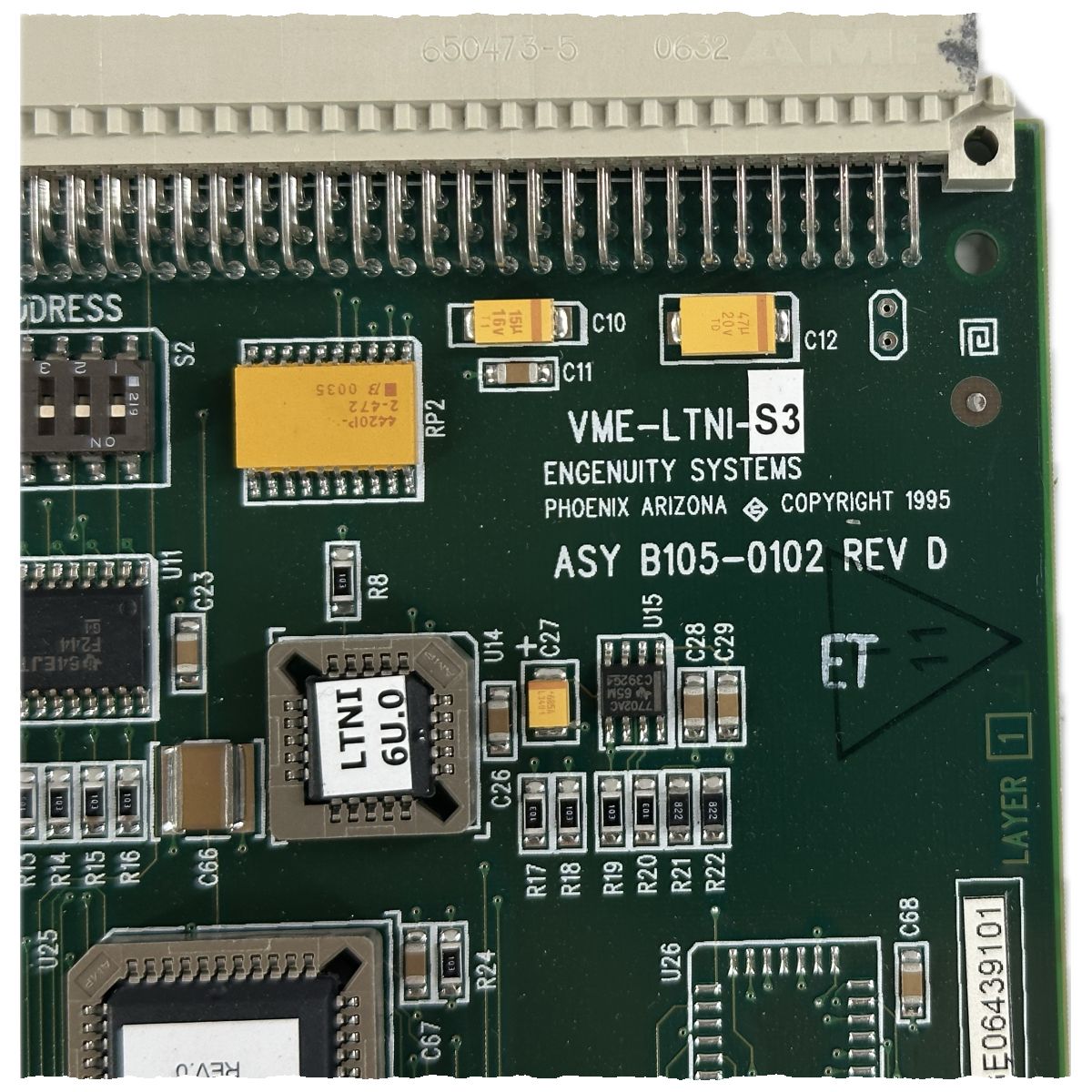 LK4475 Network Interface LonTalk VME-LTNI-S3 B105-0102 RevD_4