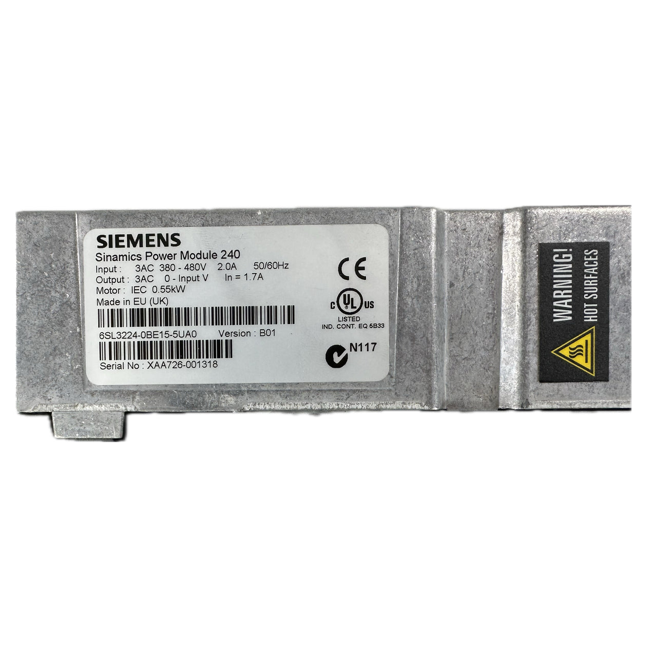 LK4609 Sinamics G120 Compact Siemens 6SL3214-3AE15-5UB0 V: B01 0,55kW_4