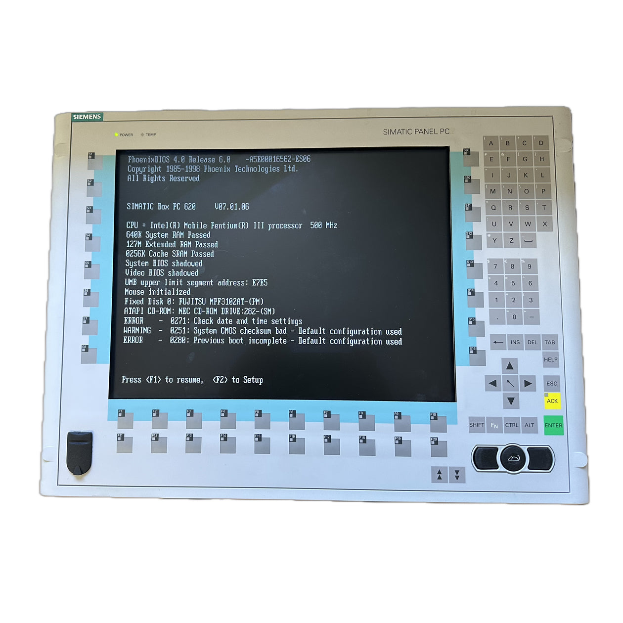 LK4771 Industrie PC670 Siemens 6AV7615-0AB22-0CH0 15 zoll TFT