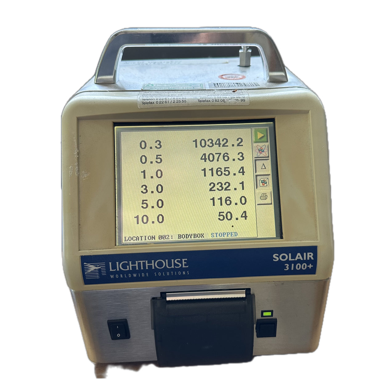 LK4792 Laser Particle Counter Lighthouse Solair 3100+