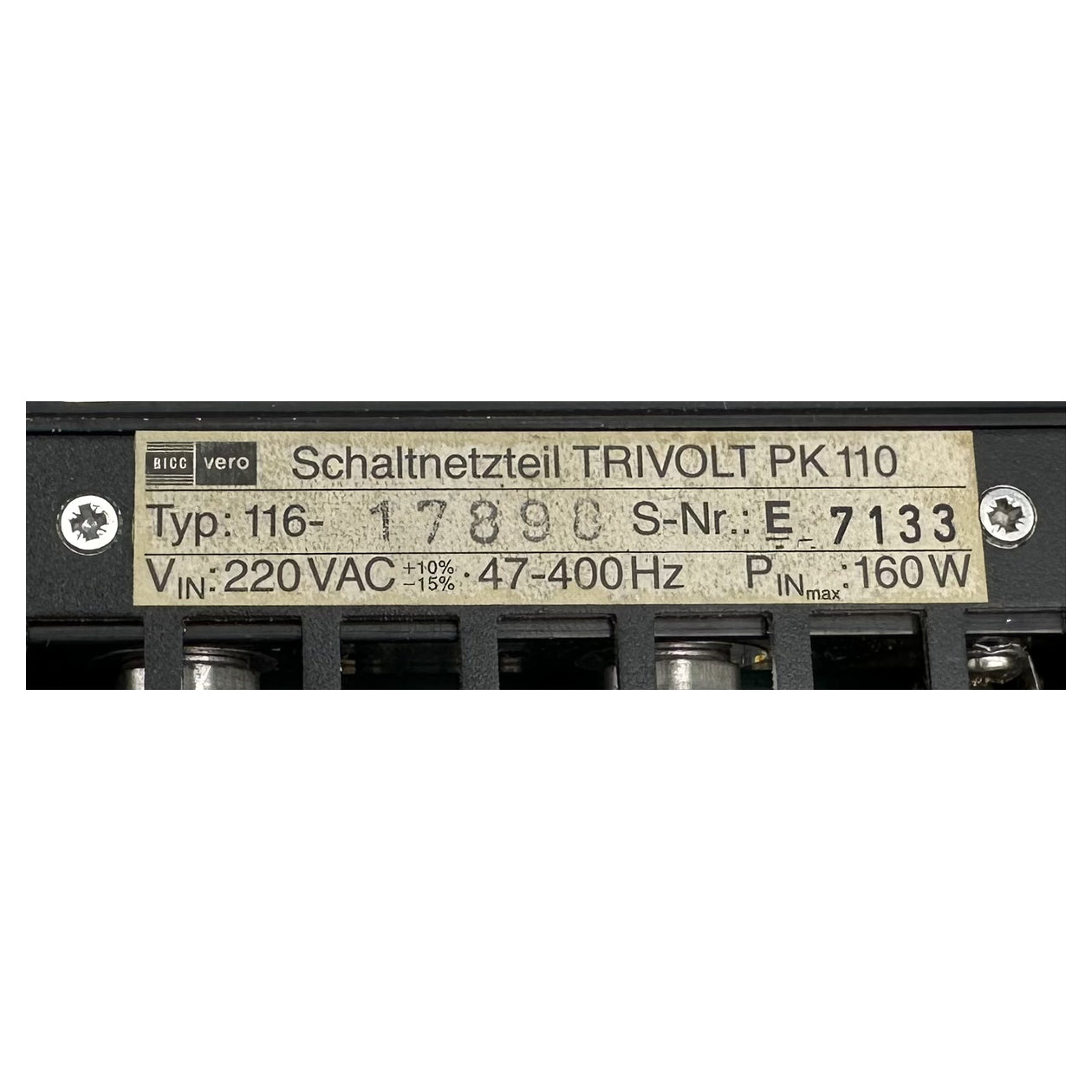 LK4837 Power Supply Vero Trivolt PK110 160W 5V DC 10A 12-15VDC 2A_5
