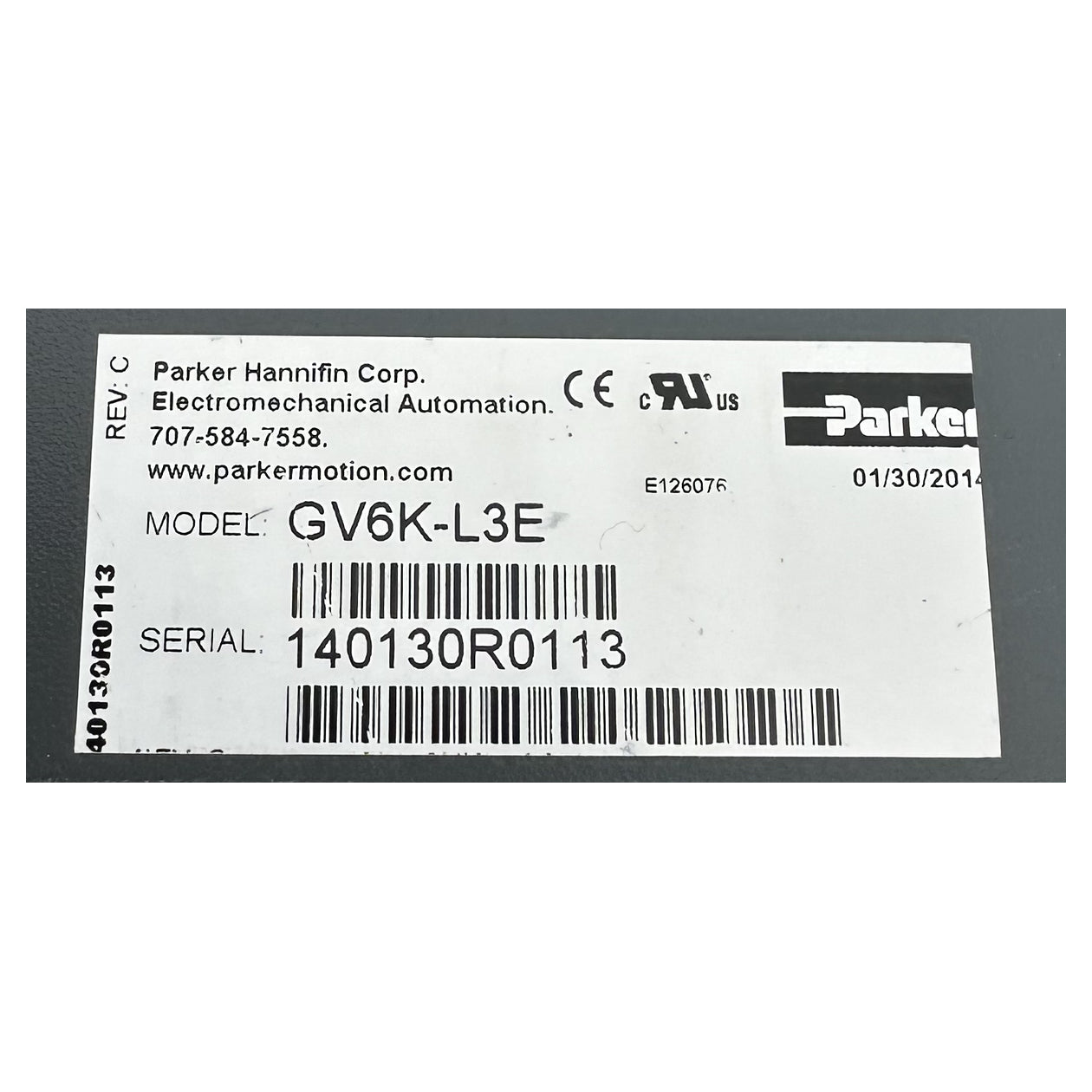 LK4862 Servoregler Parker GV6K-L3E Input 1Ph 120V AC Motor 3Ph_6