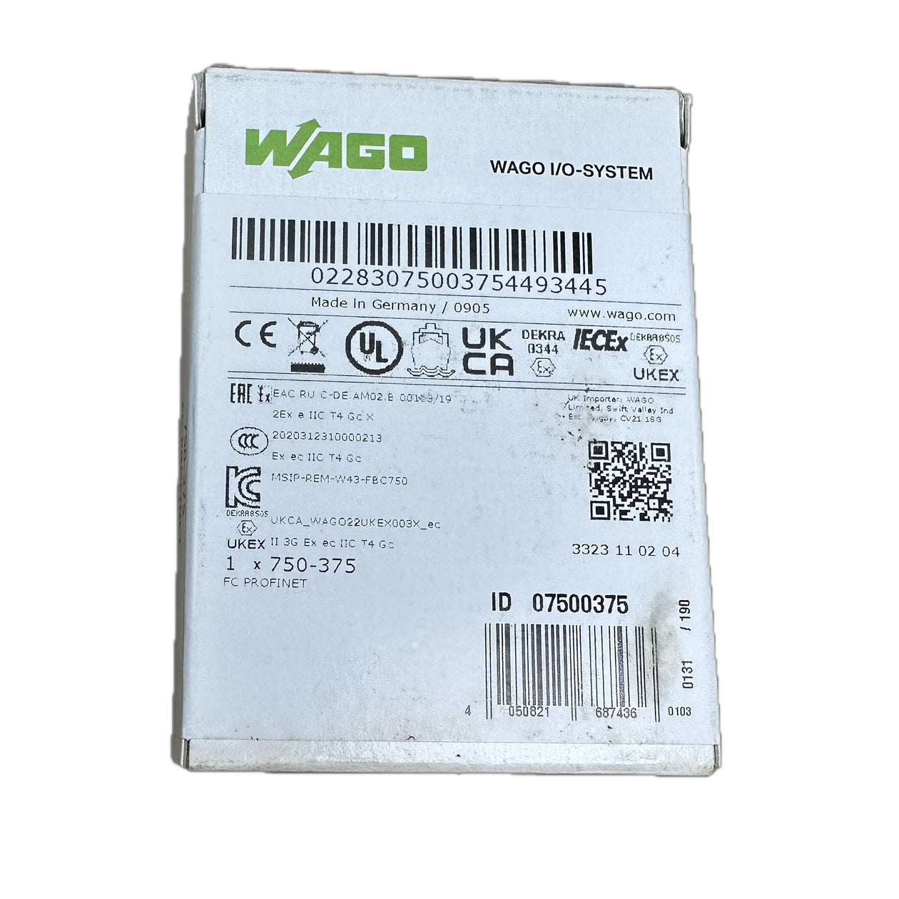 LK4917 Feldbuskoppler Profinet IO 3 Gen Wago 750-375 versiegelt_2