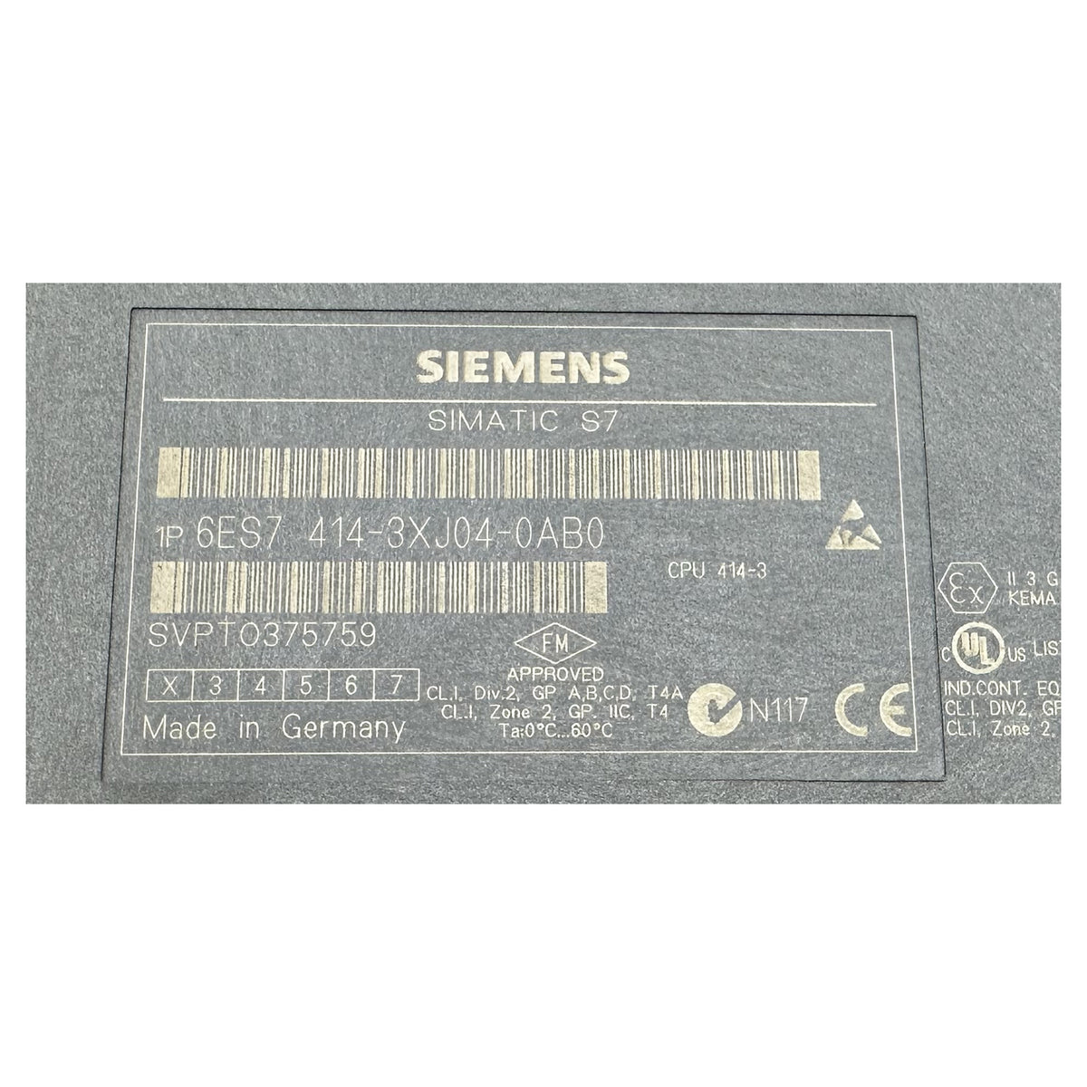 LK4997 CPU 414-3 Siemens 6ES7 414-3XJ04-0AB0 6ES7414-3XJ04-0AB0 E2_5