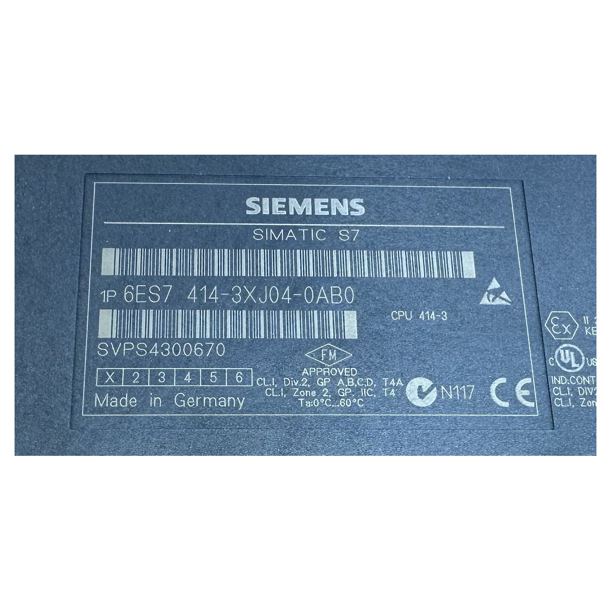 LK5019 CPU 414-3 Siemens 6ES7414-3XJ04-0AB0 6ES7 414-3XJ04-0AB0 E1 V4.1.1_8