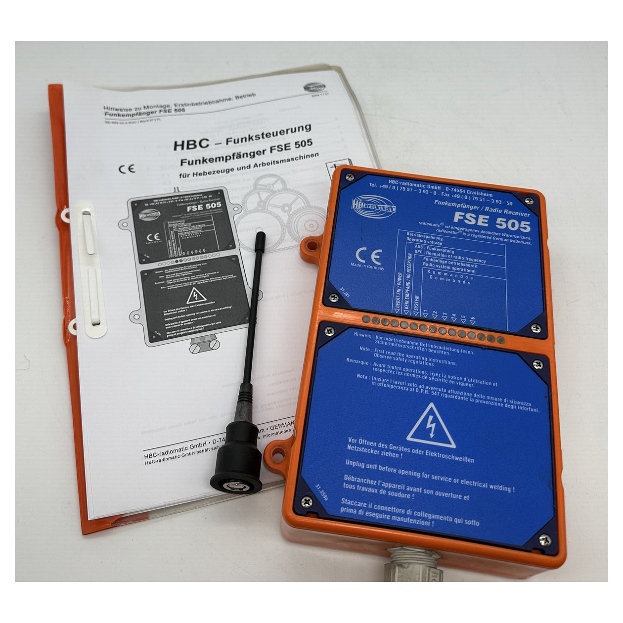 LK5099 Funkfernsteuerung Empfänger HBC Radiomatic FSE 505 230V AC Anleitung
