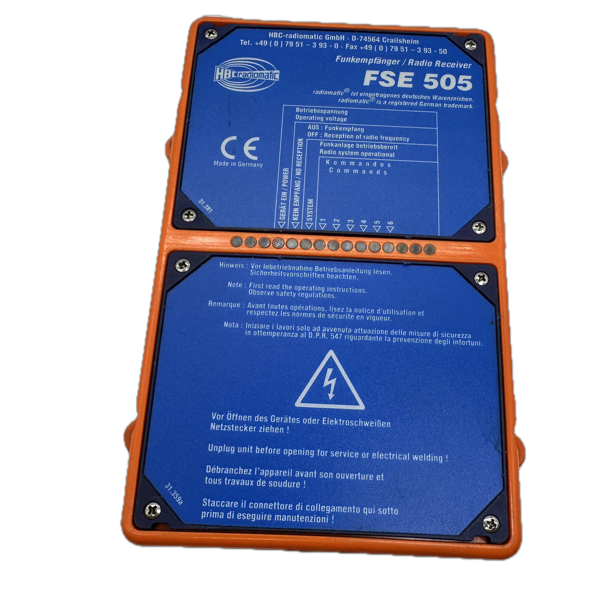 LK5099 Funkfernsteuerung Empfänger HBC Radiomatic FSE 505 230V AC Anleitung_2