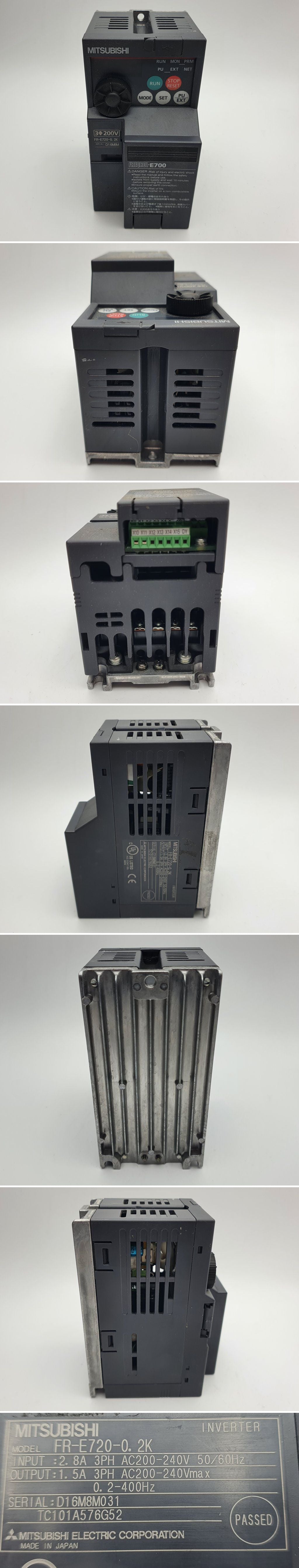 LK51 Frequenzumrichter Mitsubishi FR-E720-0.2K 0,2KW_2