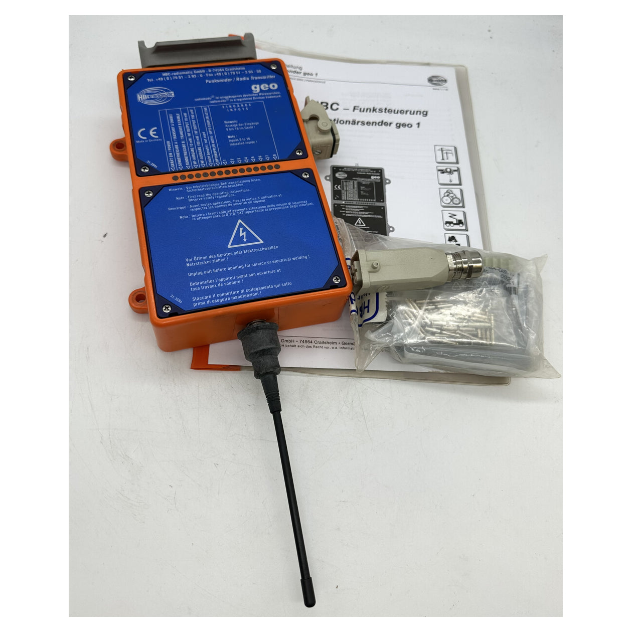 LK5100 Funkfernsteuerung Funksender HBC Radiomatic Geo 1 230V AC Anleitung