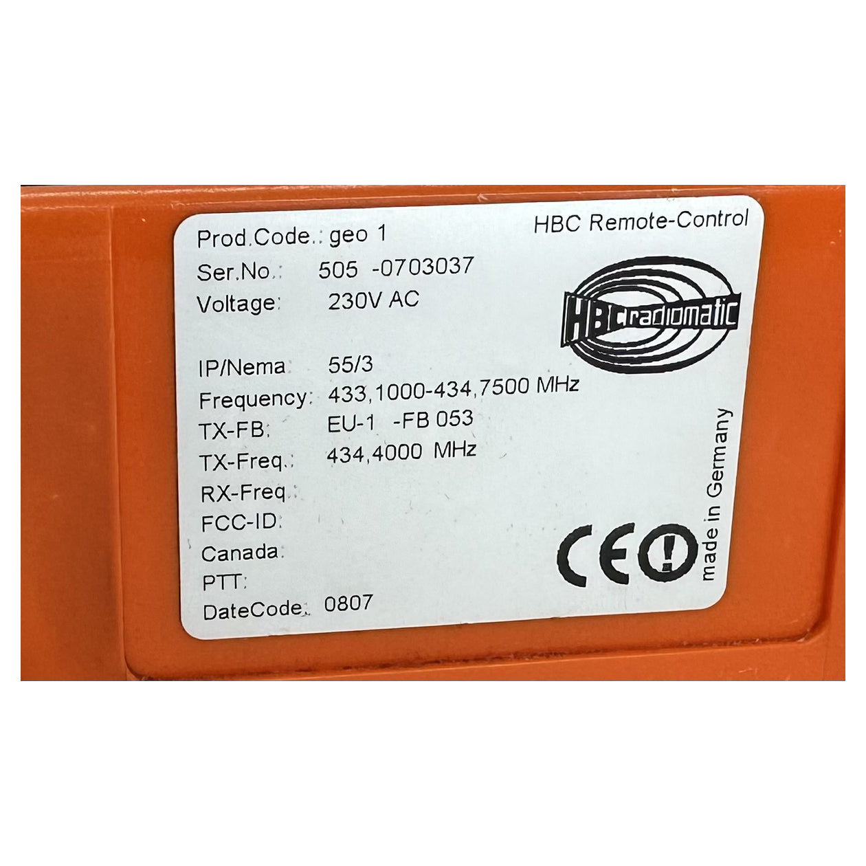 LK5100 Funkfernsteuerung Funksender HBC Radiomatic Geo 1 230V AC Anleitung_5