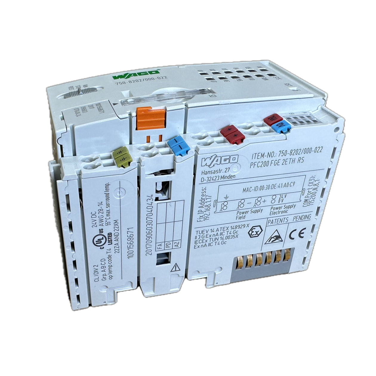LK5121 Controller PFC200 2x Ethernet RS232 RS485 Wago 750-8202/000-022_2