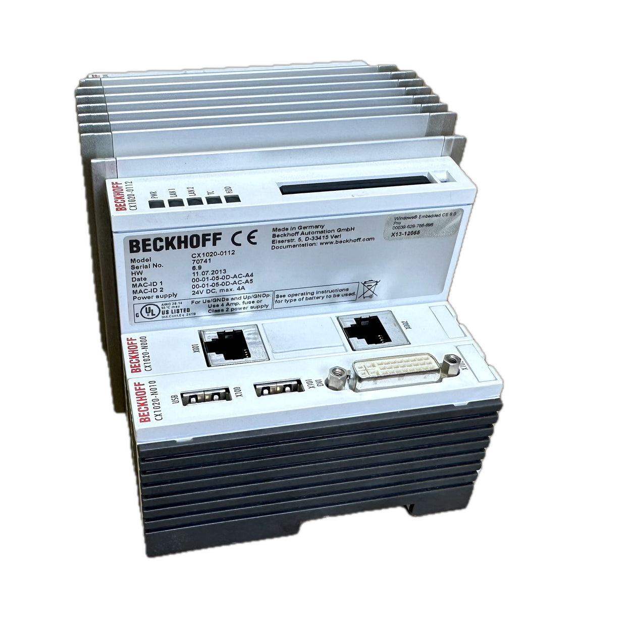 LK5122 Embedded-PC Power Supply Beckhoff CX1020-0112 CX1100-0004_5