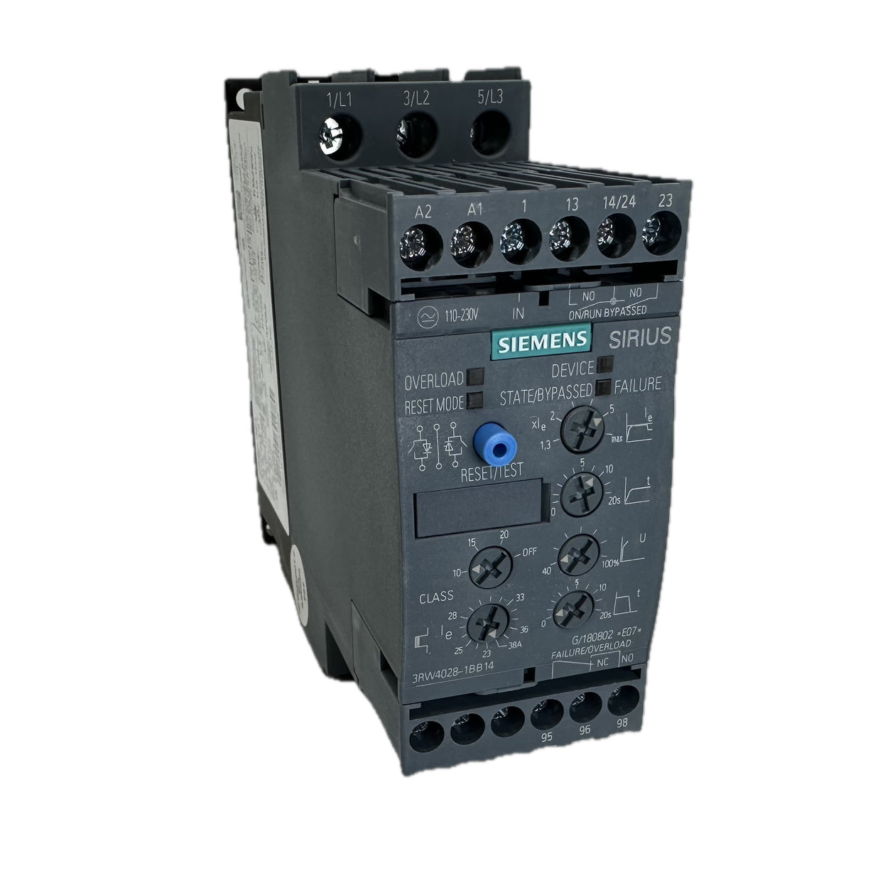 LK5129 Sanftanlauf Softstarter Siemens 3RW4028-1BB14 18,5 KW an 400V AC_3