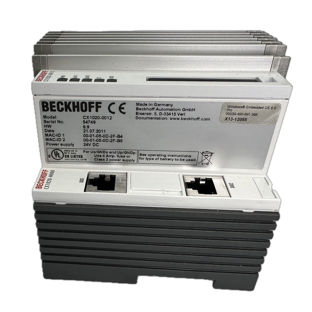 LK5150 Embedded-PC CPU Grundmodul Beckhoff CX1020-0012 CX1100-0004_3