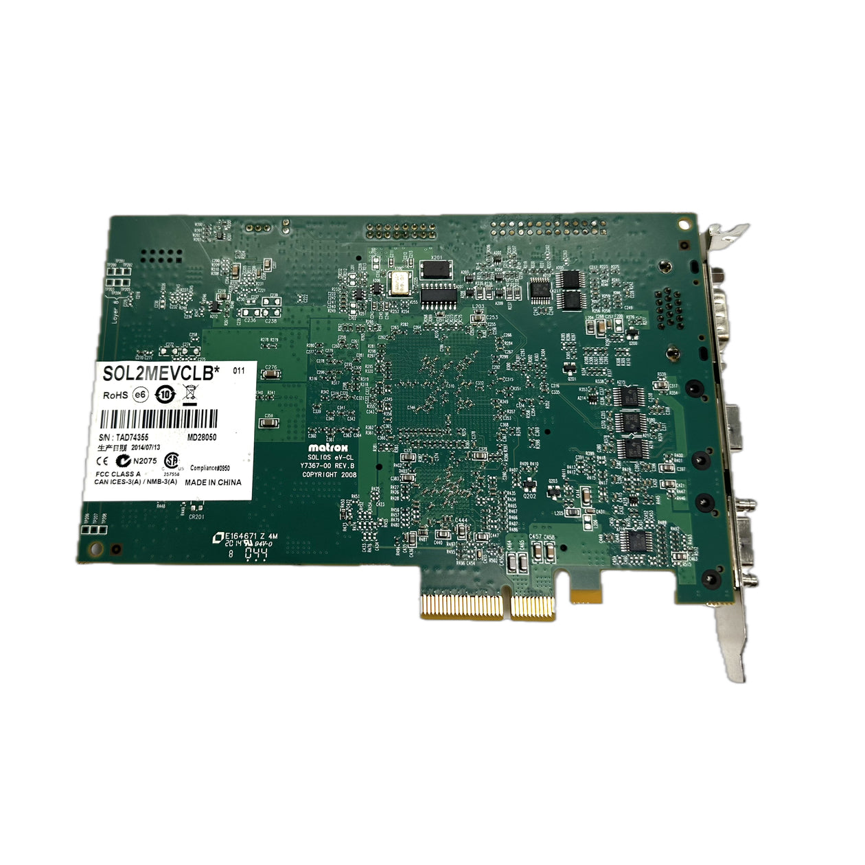 LK5201 Frame Grabber Karte Matrox Solios eV-CL SOL2MEVCLB PCI Express x4_3