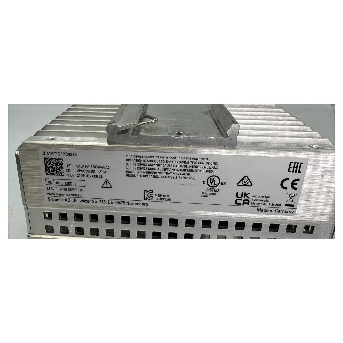 LK5218 Microbox Industrie PC IPC427E Siemens 6AG4141-5BG40-0FA0 CP5622_6