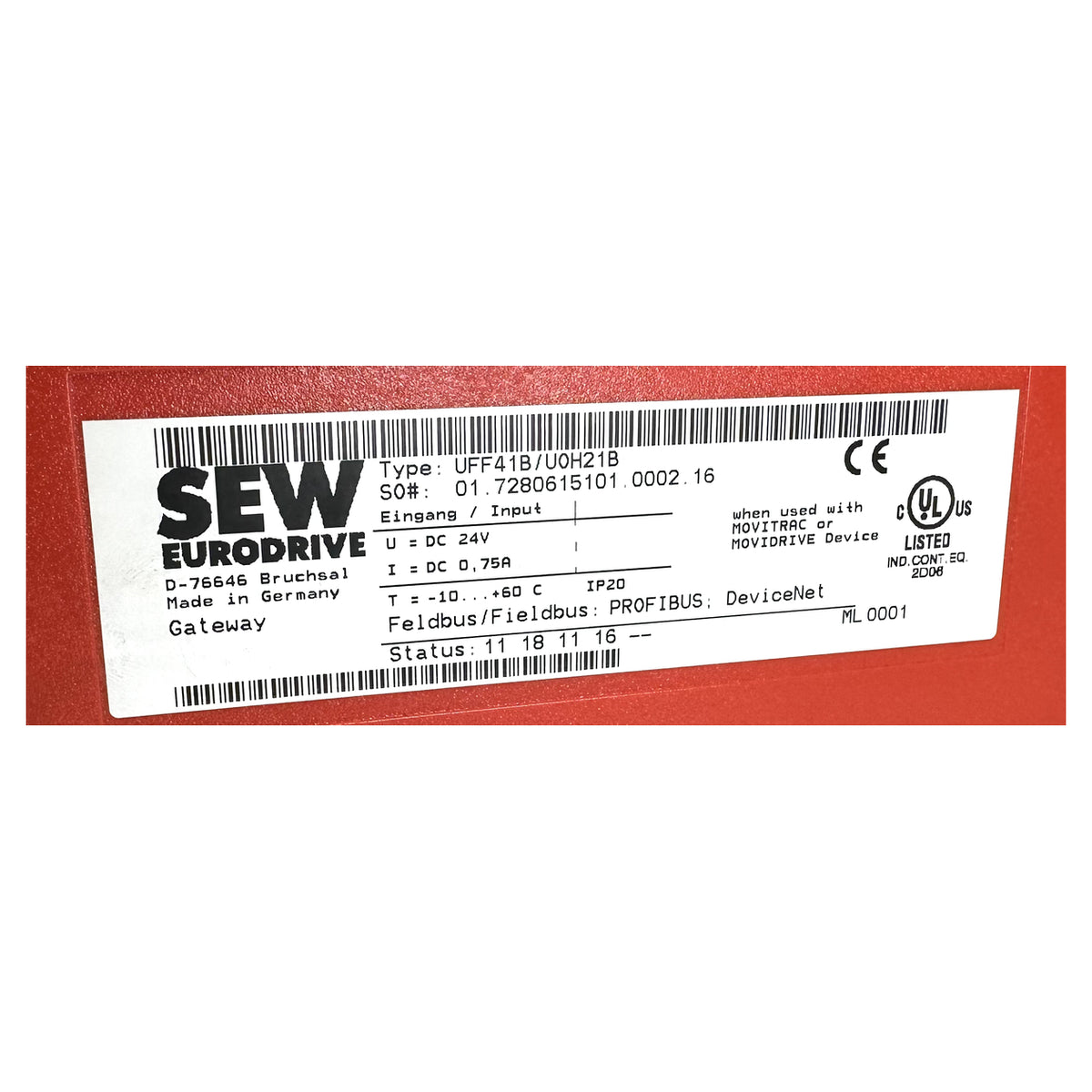 LK5291 Feldbus Gateway Karte SEW UFF41B/U0H21B_6