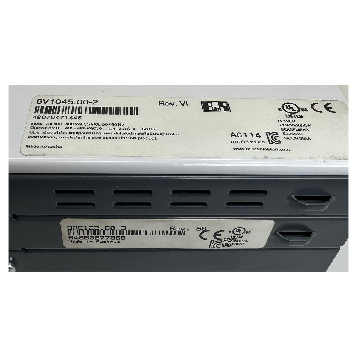 LK5297 Servoregler B&R 8V1045.00-2 Rev VI 8AC114.60-2 8AC122.60-3_4