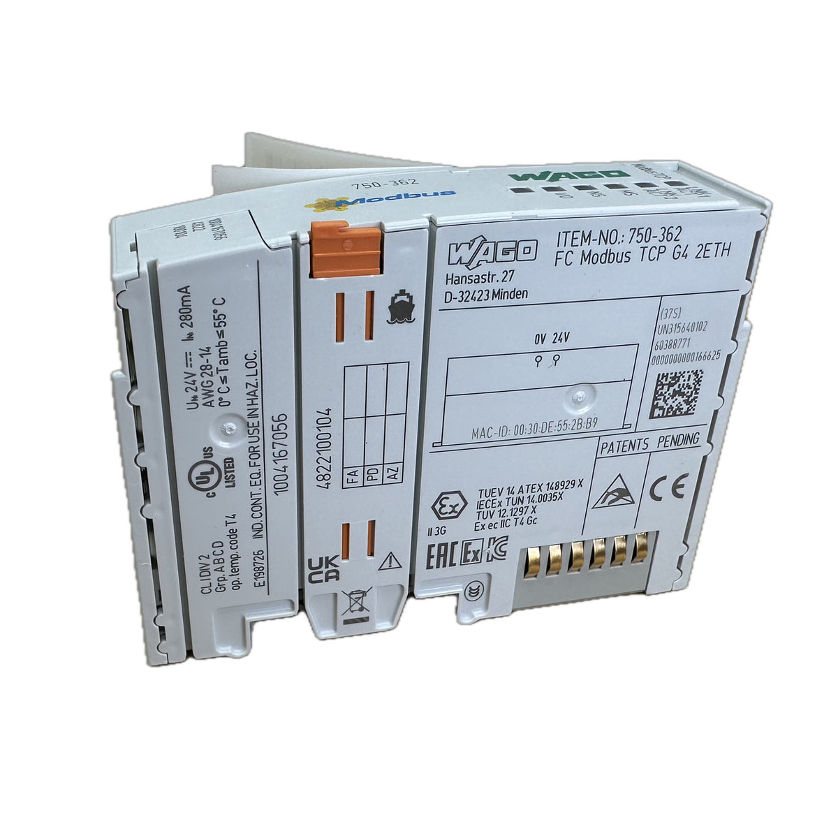 LK5329 Modbus TCP UDP Feldbuskoppler 4 Gen Wago 750-362 Siegel offen_4