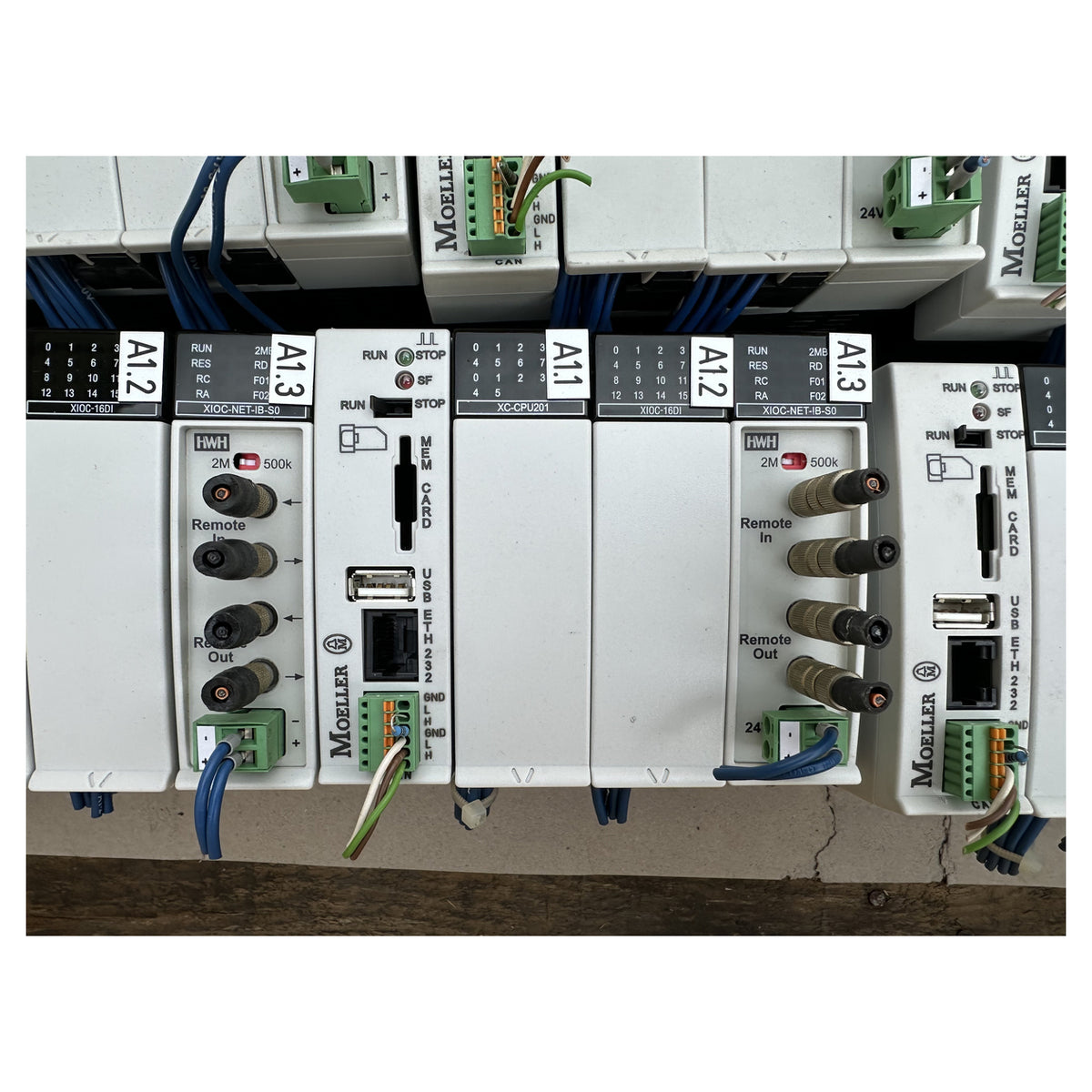 LK5333 Posten 48 Stück Moeller XC-CPU201-EC256K-8DI-6DO HWH XIOC-NET-IB-SO_2