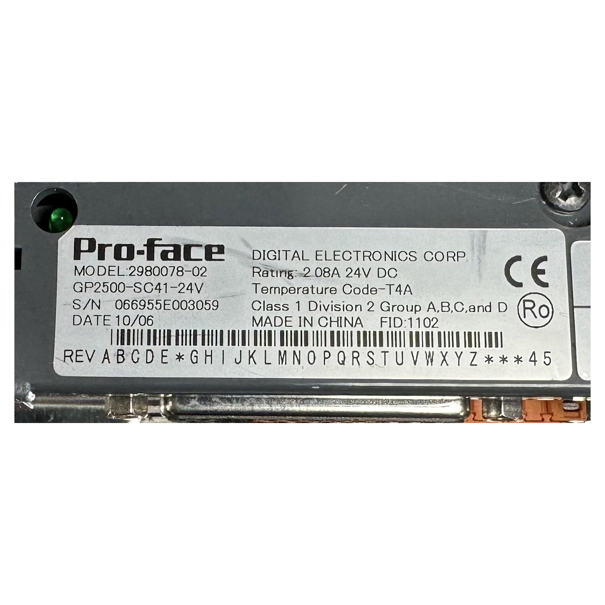 LK5379 10,4-Zoll Tochpanel Proface 2980078-02 GP2500-SC41-24V fährt nicht hoch_6