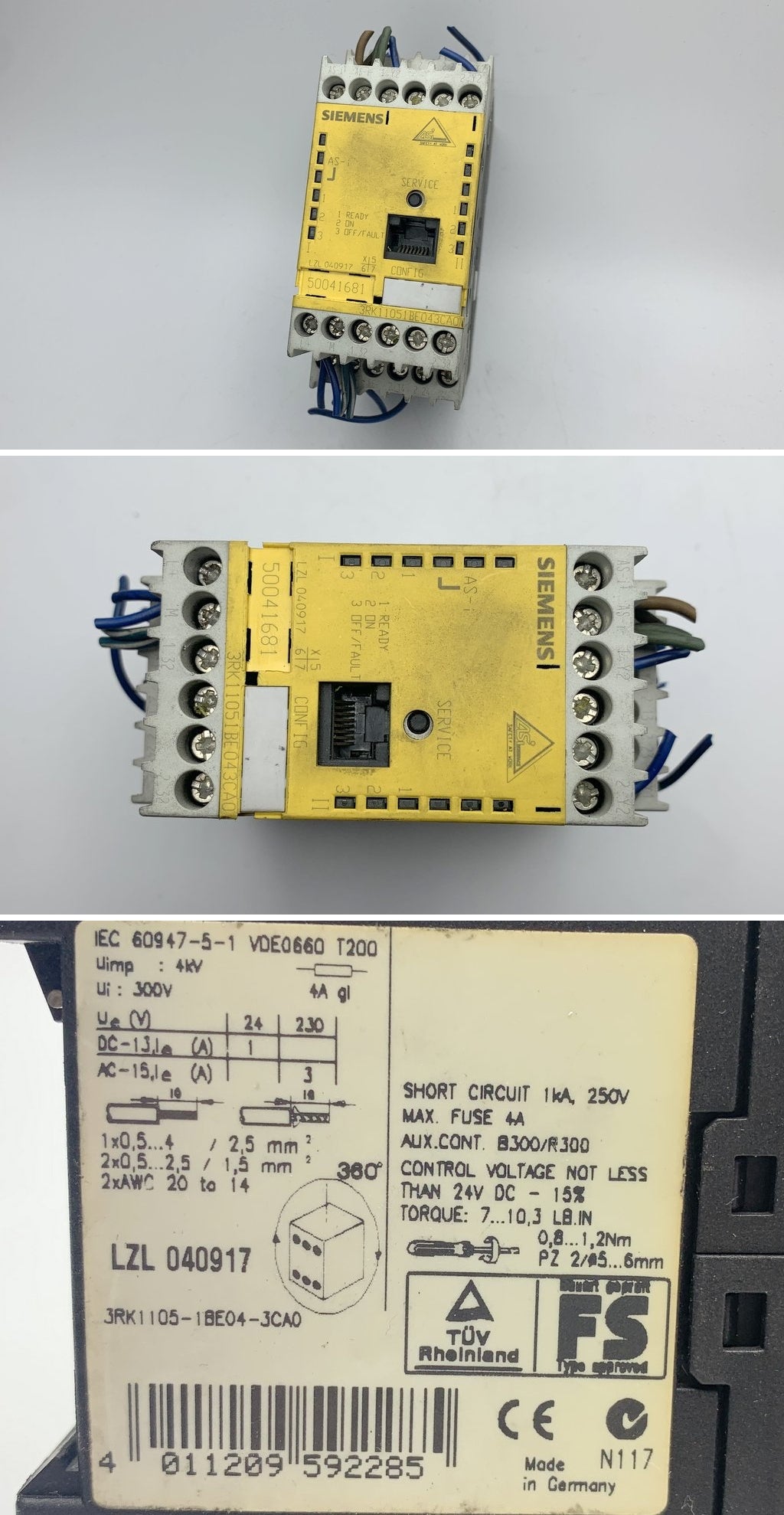 LK611 Sicherheitsmonitor Siemens 3RK1105-1BE04-3CA0_2