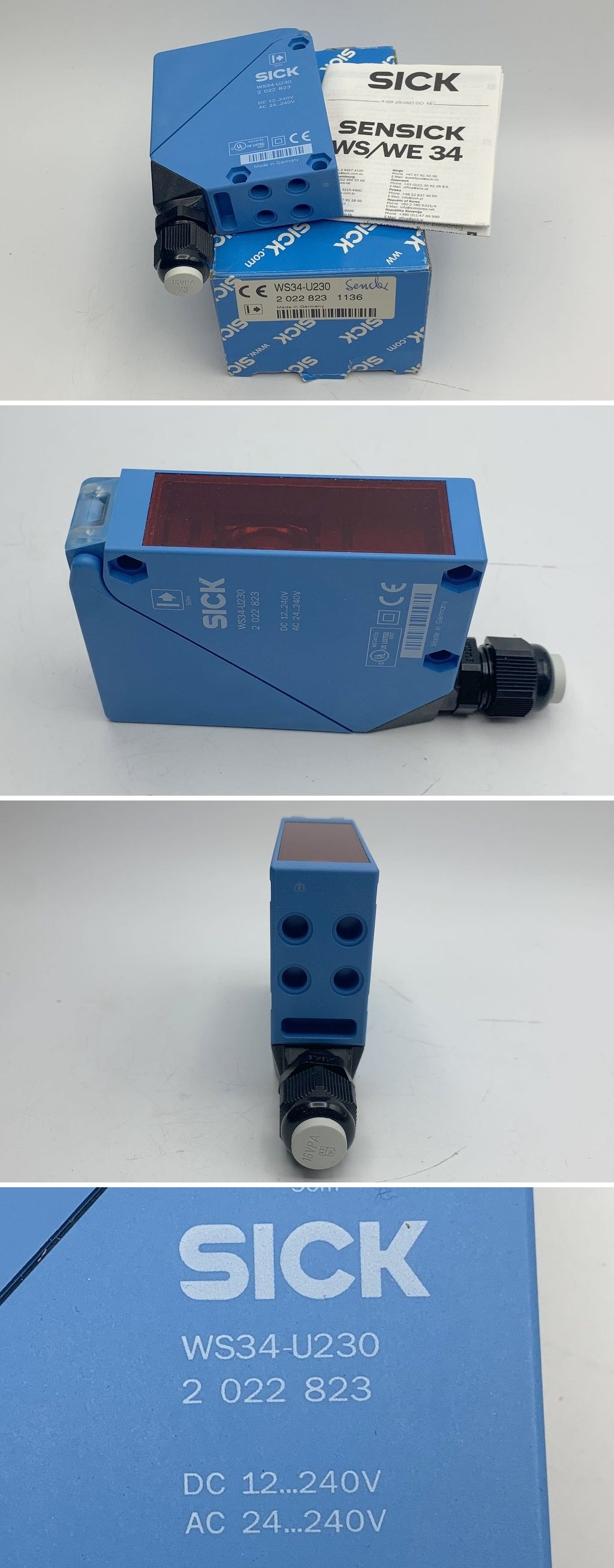 LK748 Kompakt Lichtschranke Sick WS34-U230 2022823