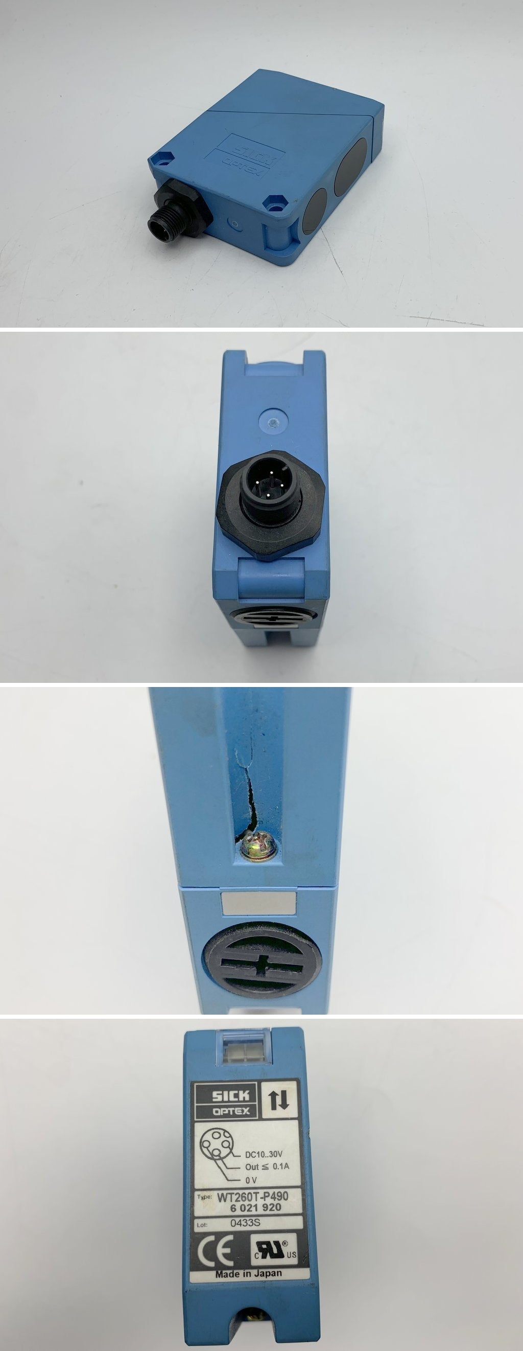 LK824 Lichtschranke Sick WT260T-P490 6021920 Gehäuse defekt