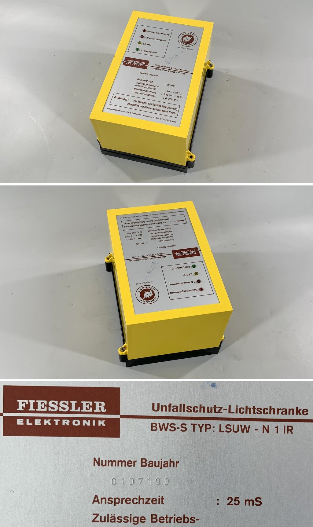 LK848 Steuergerät Fiessler LSUW-N 1 IR 0107190