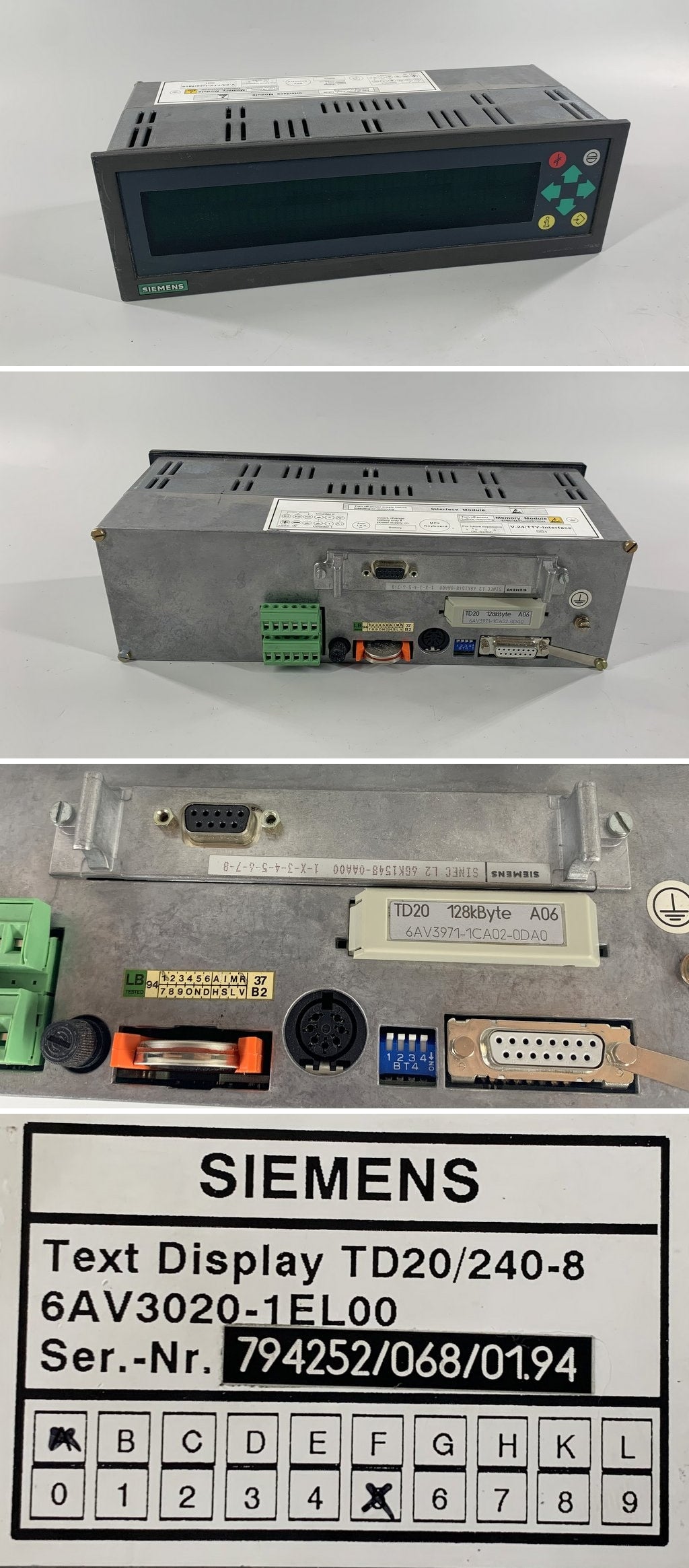 .LK860 Siemens 6AV3020-1EL00 6GK1548-0AA00 6AV3971-1CA02-0DA0 128kB