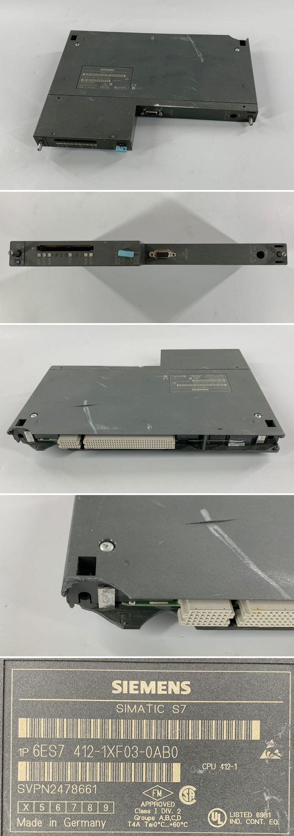 LK915 Siemens 6ES7 412-1XF03-0AB0 6ES7412-1XF03-0AB0 E4 gebrochen