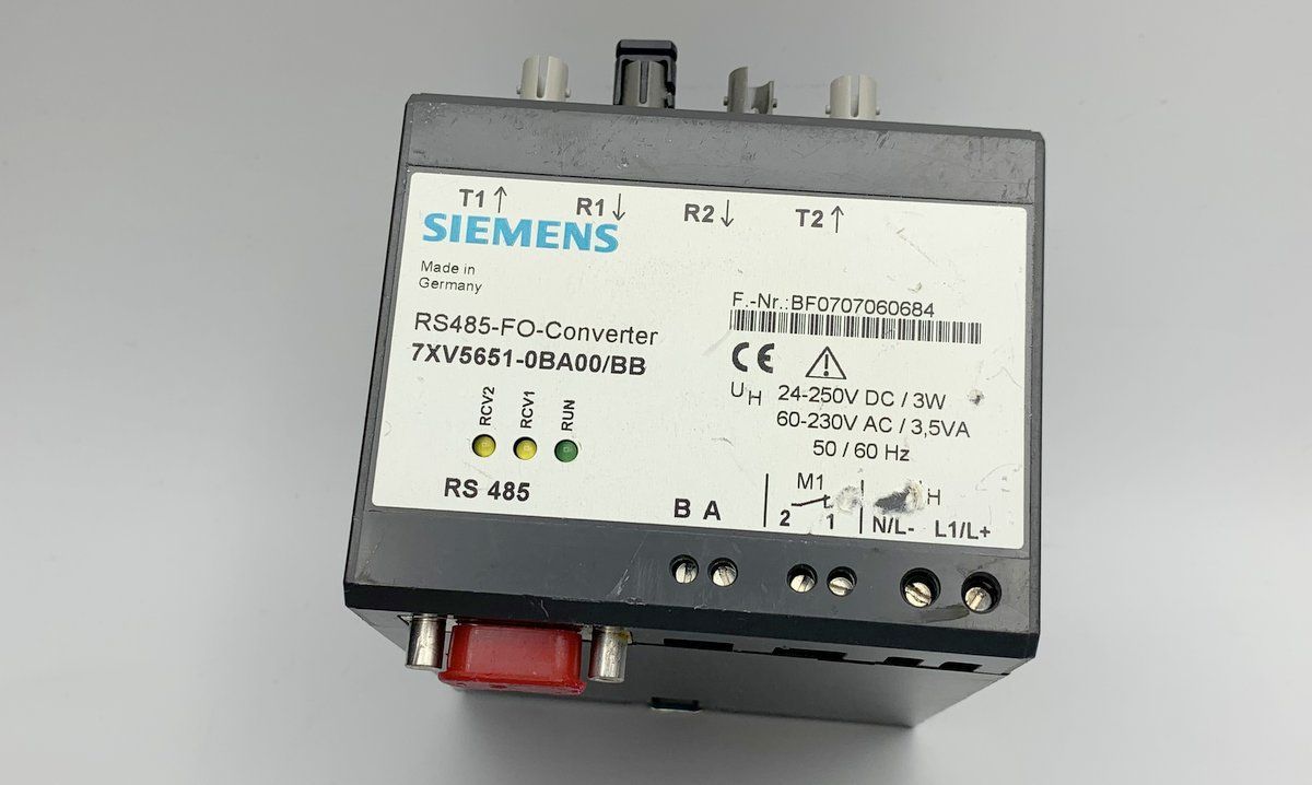LK922 Converter LWL Siemens 7XV5651-0BA00/BB 7XV5 651-0BA00/BB RS485-FO