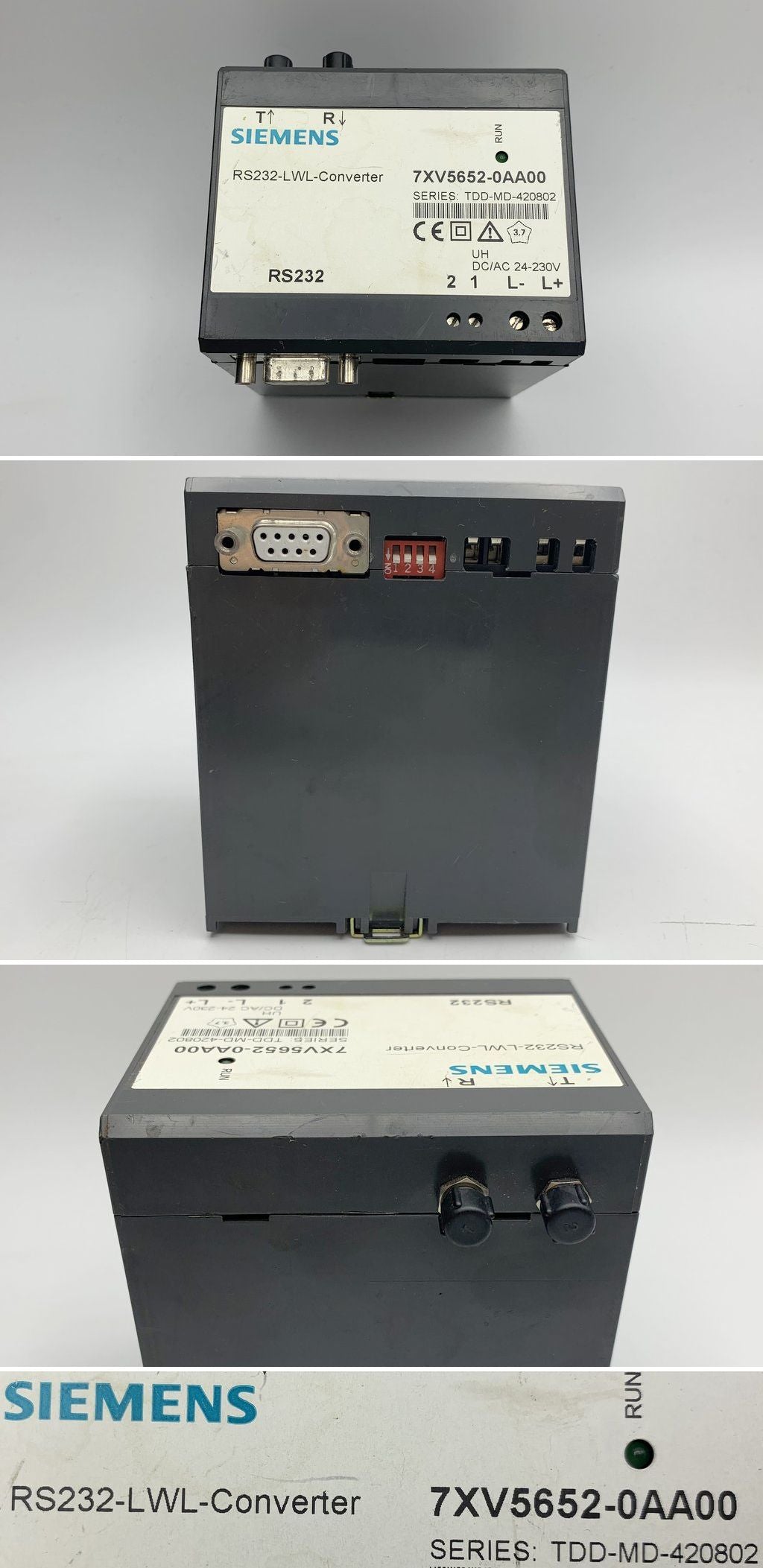 LK924 Converter Siemens 7XV5652-0AA00 7XV5 652-0AA00 RS232-LWL-Converter