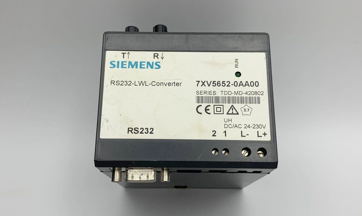 LK924 Converter Siemens 7XV5652-0AA00 7XV5 652-0AA00 RS232-LWL-Converter