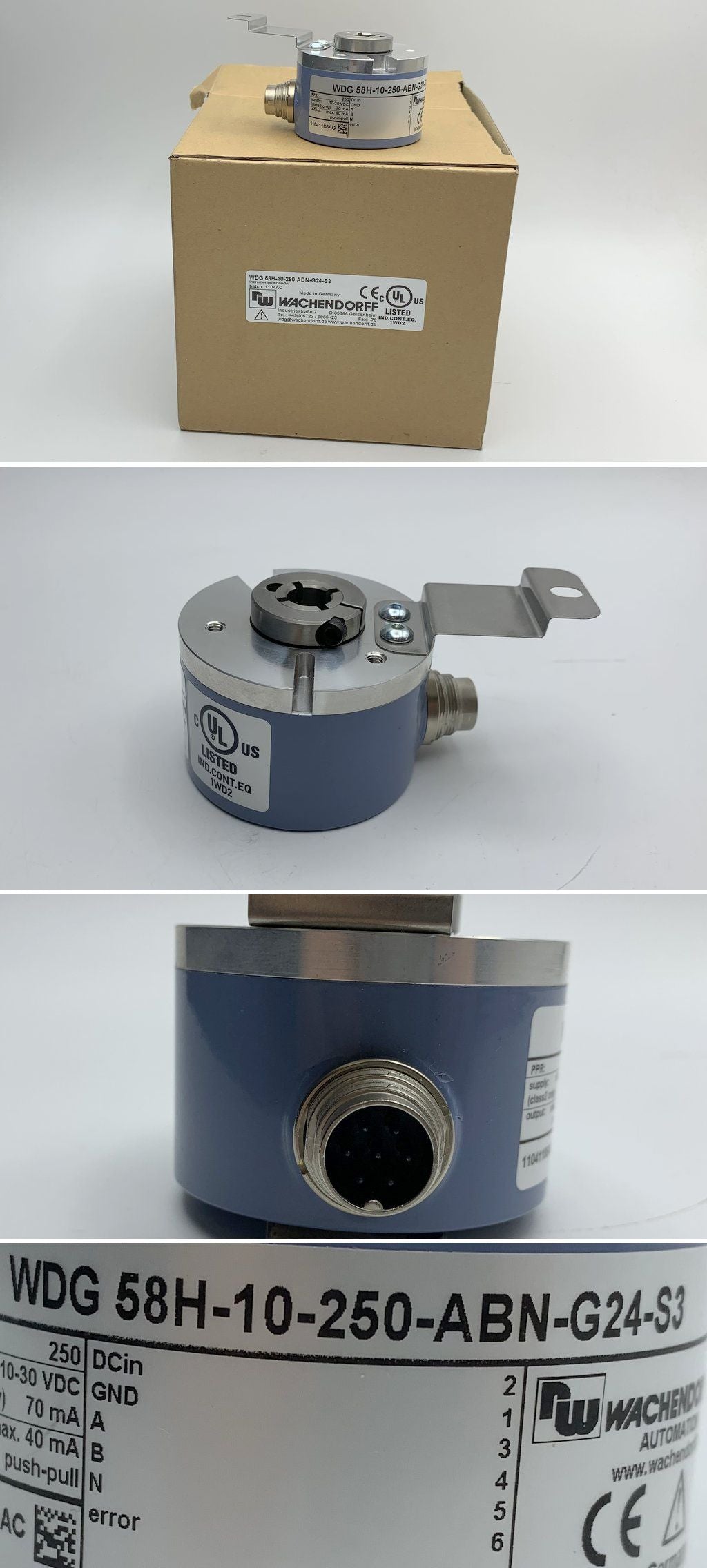 LK980 Encoder Drehgeber Wachendorf WDG 58H-10-250-ABN-G24-S3