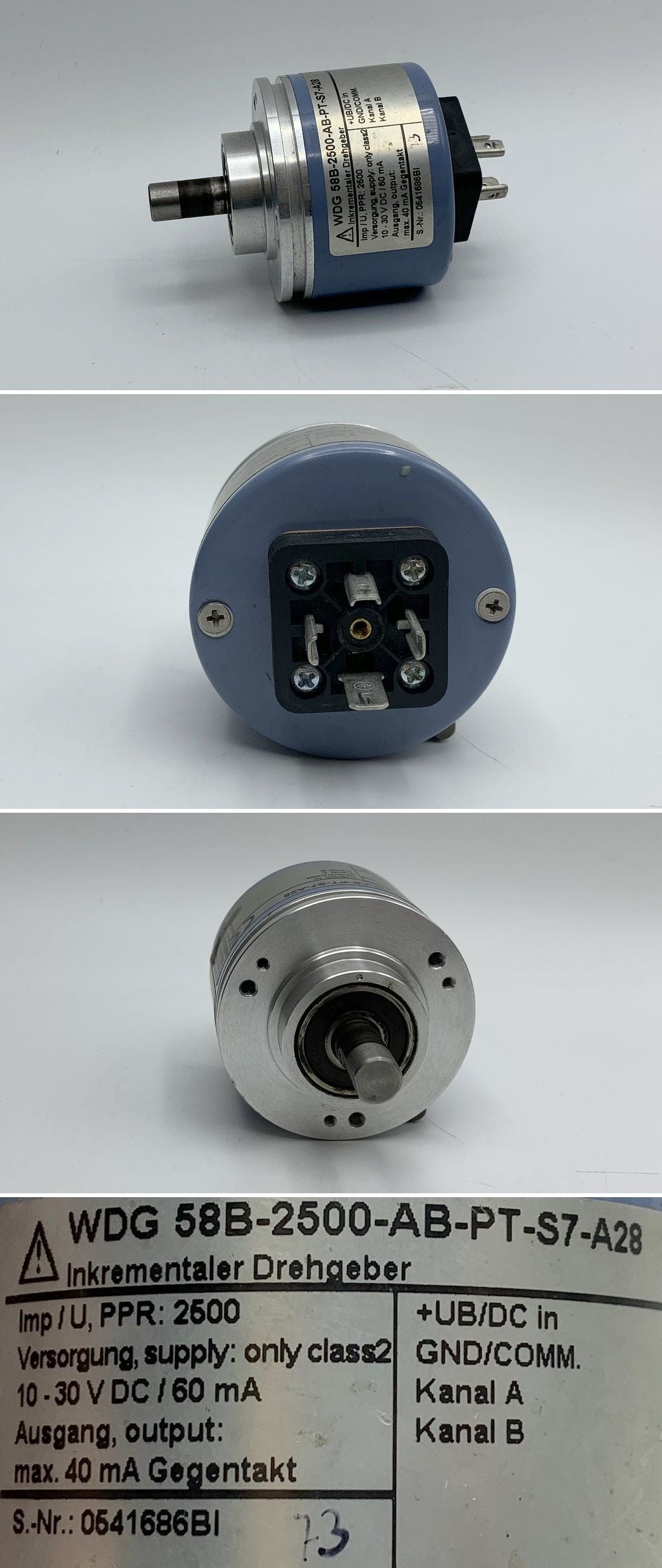 LK987 Encoder Drehgeber Wachendorf WDG 58B-2500-AB-PT-S7-A28