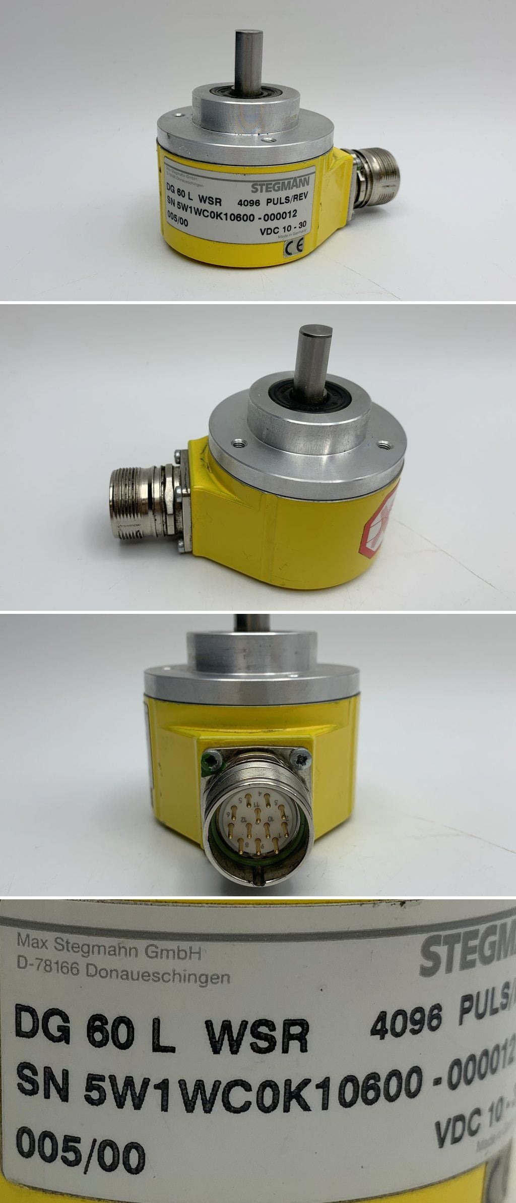 LK992 Encoder Drehgeber Stegmann DG 60 L WSR 4096 Puls