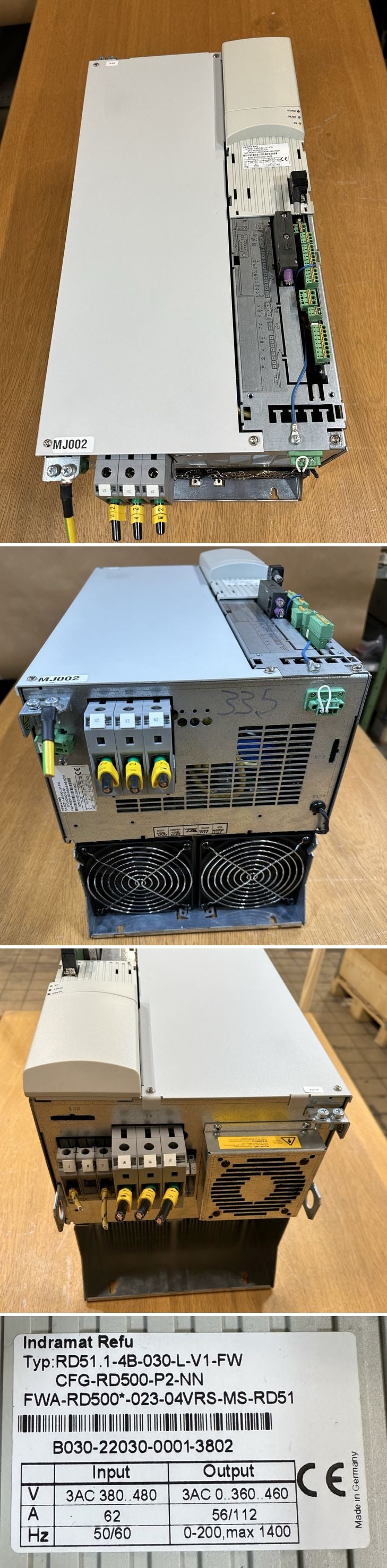 .MJ002 Frequenzumrichter Refu Indramat RD51.1-4B-030-L-V1-FW 30KW 3Ph 380-480V