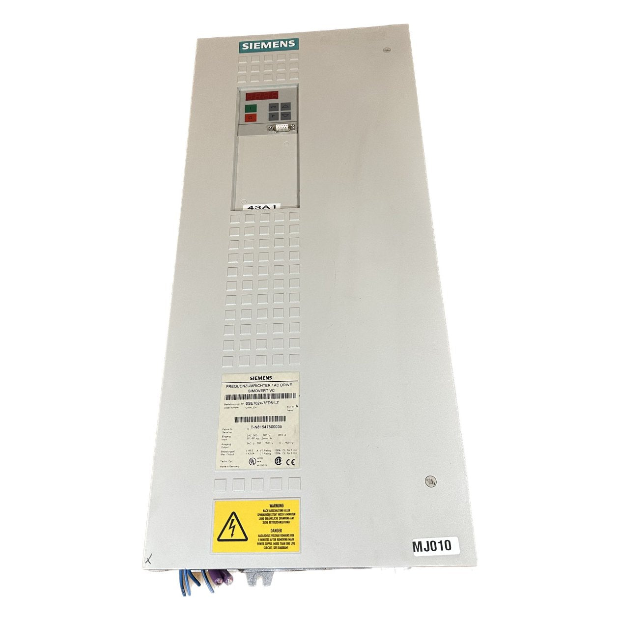 MJ010 Frequency Converter Siemens 6SE7024-7FD61-Z 6SE7090-0XX84-0AB0