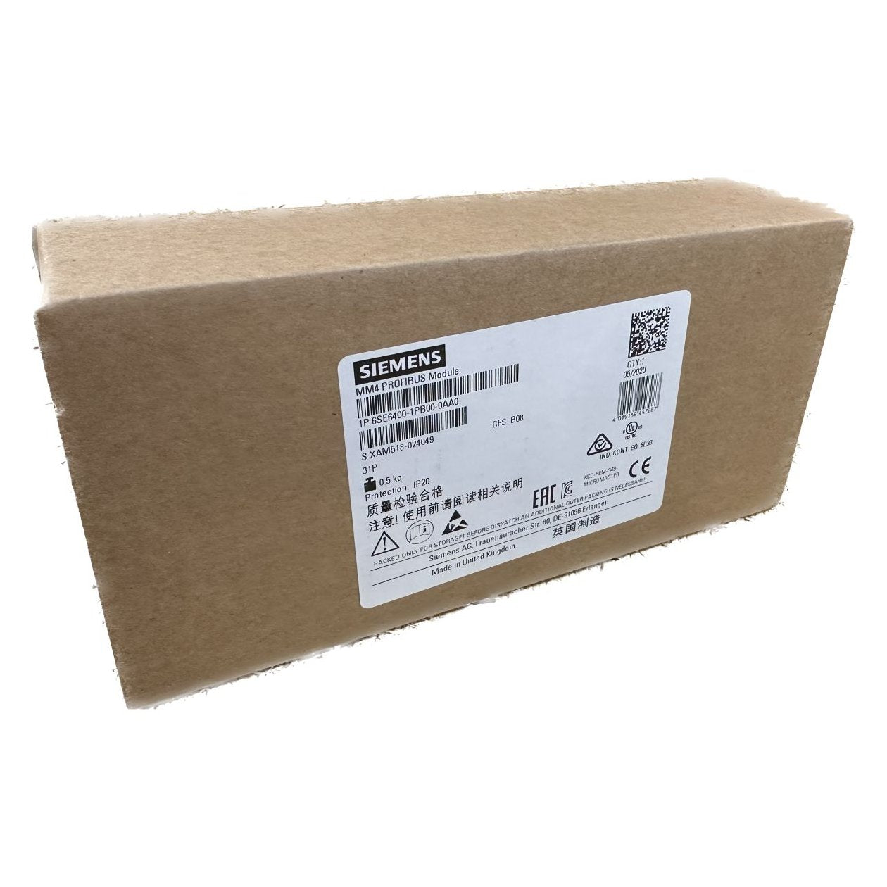 MJ039 MM4 Profibus modules Siemens 6SE6400-1PB00-0AA0